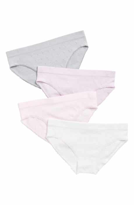 Laura Ashley Kids' Assorted 4-Pack Bikini Briefs