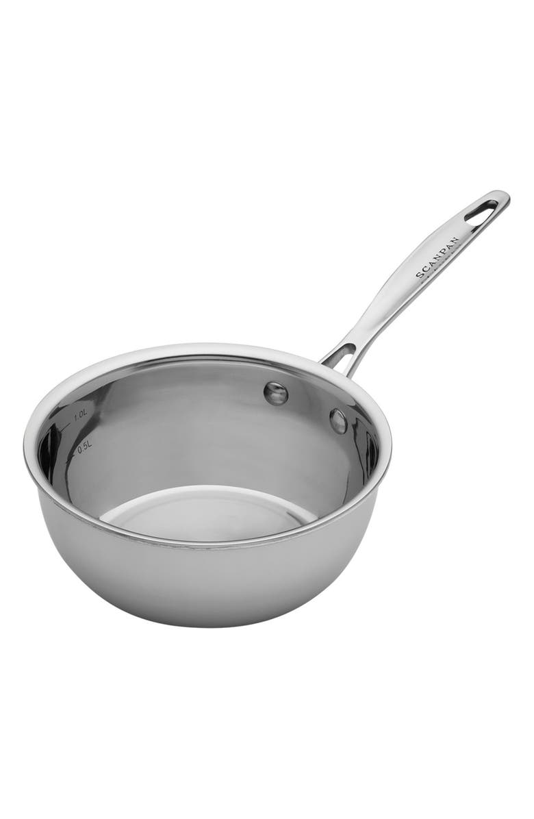 Scanpan Fusion 5 1.5-Quart Sauteuse Pan, Main, color, Silver