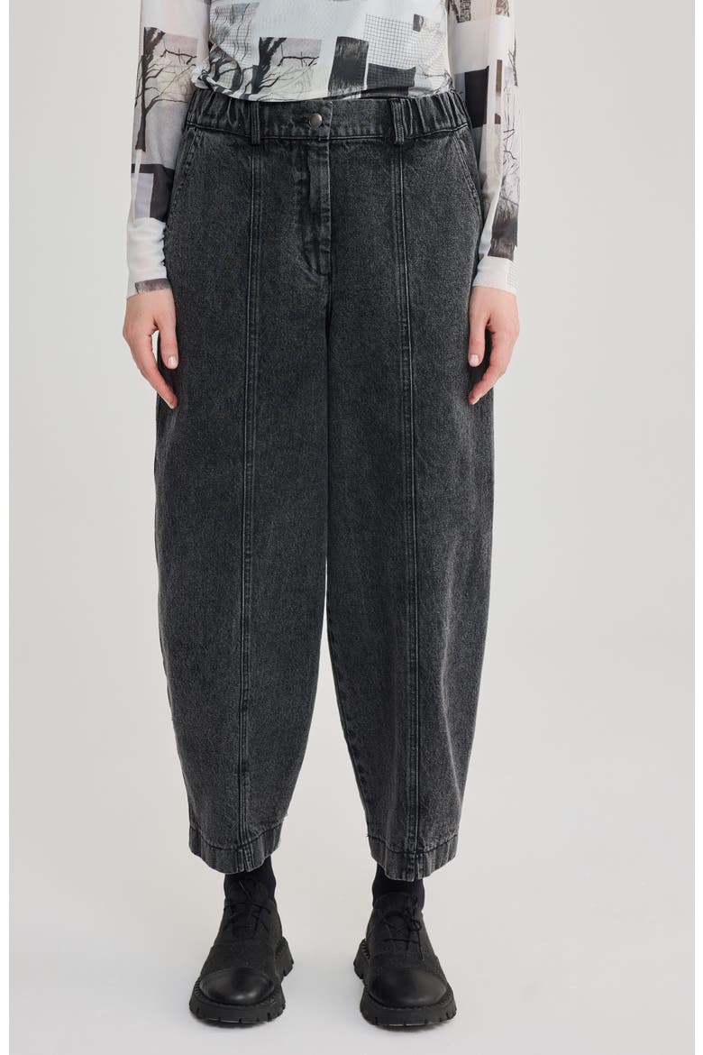 Liv Cocoon Denim Jeans, Main, color, Black