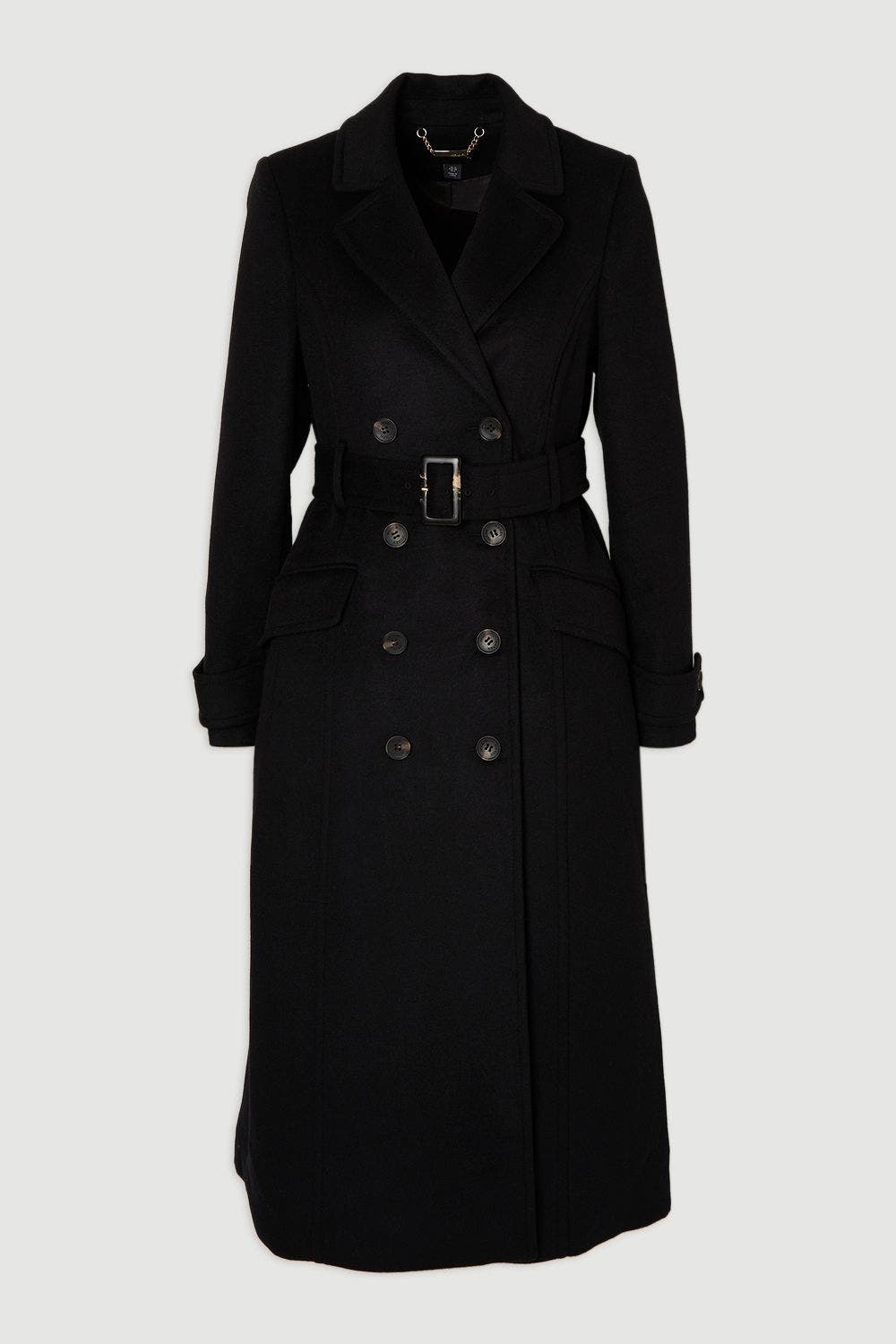 Wool Blend Belted Midi Coat - image 2