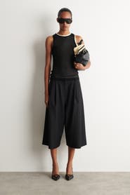 COS Pleated Wool-Blend Culottes