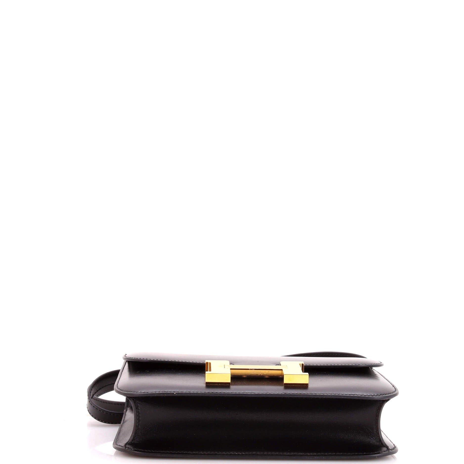 Pre-Owned Hermes Constance NM Bag Box Calf 24, Alternate, color, Noir