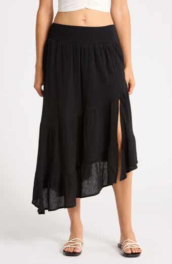 Abound Tiered Asymmetric Skirt