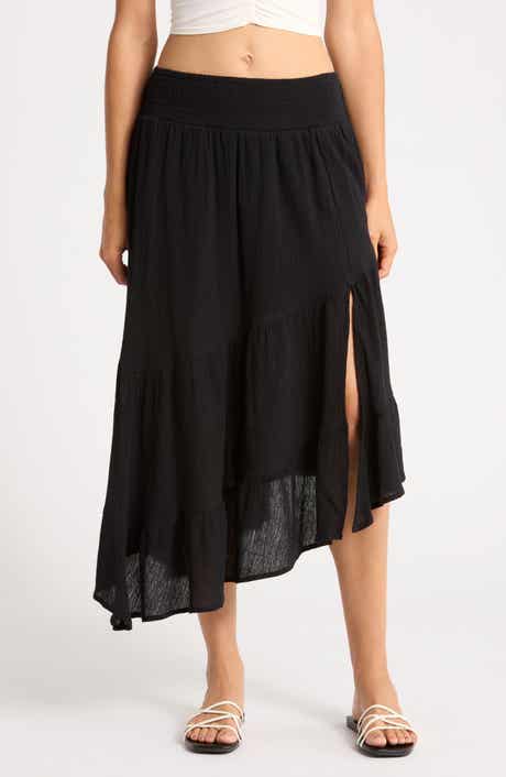 Abound Tiered Asymmetric Skirt