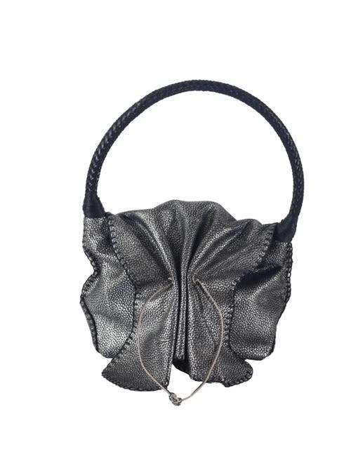 Carlos Falchi Shoulder Butterfly Top Grain Leather Bag