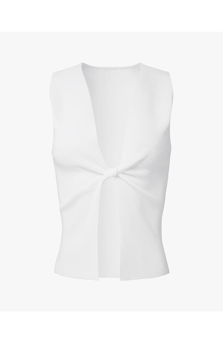 WeWoreWhat Twist Front Flyaway Tank, Alternate, color, White