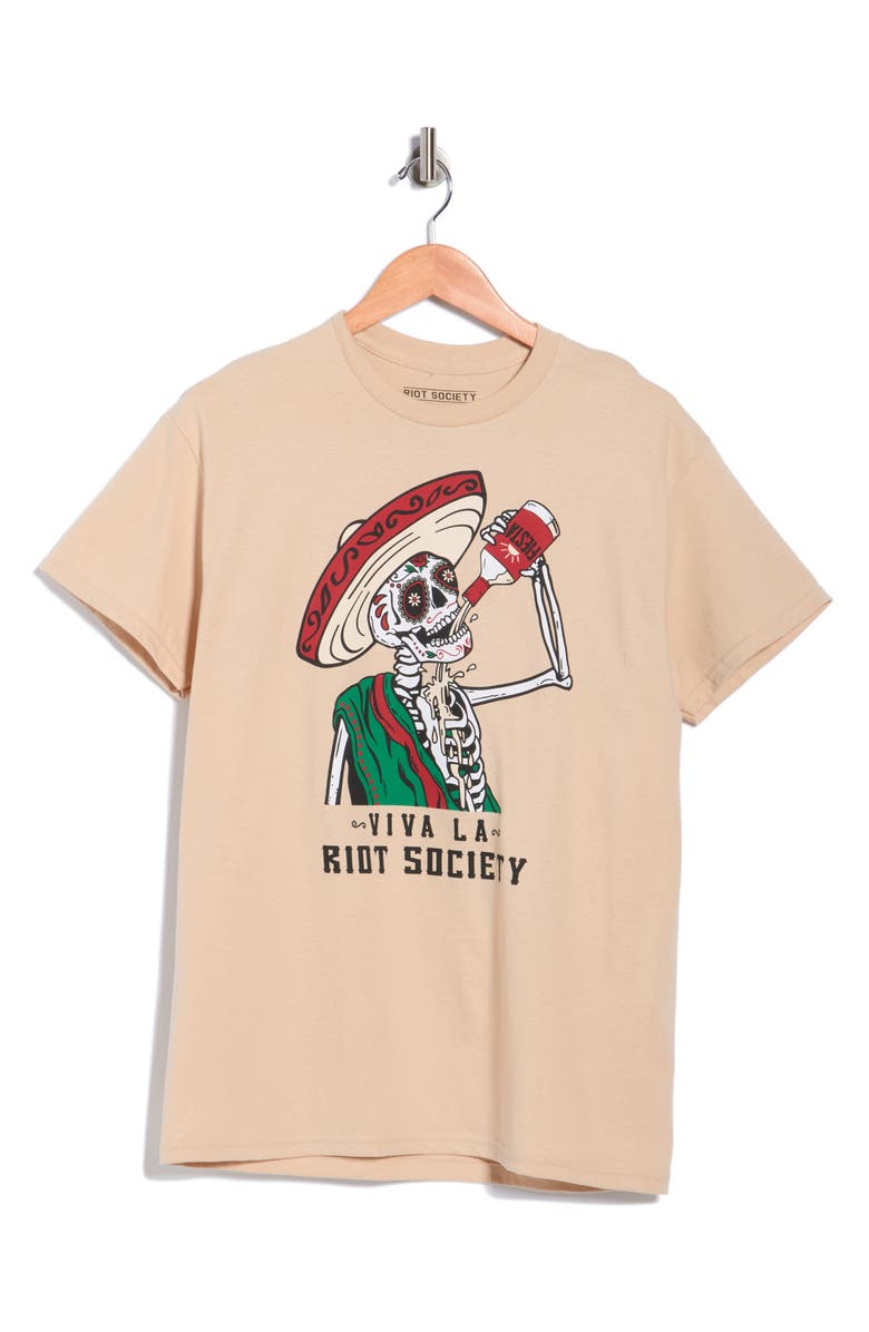 RIOT SOCIETY Viva La Riot Graphic T-Shirt, Alternate, color,