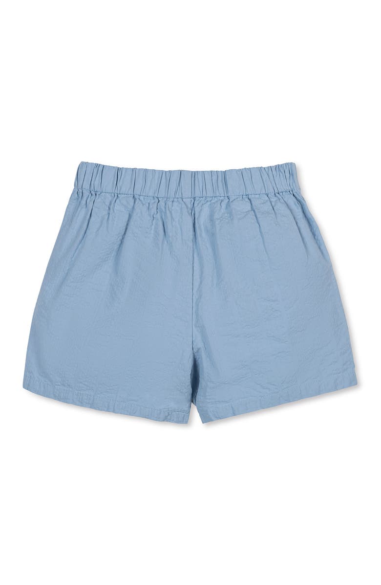 Hope & Henry Kids' Organic Seersucker Pull-On Short, Alternate, color, Bluebell