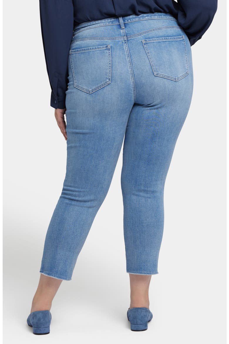 Sheri Fray Hem Crop Jeans, Alternate, color, BLUE VALLEY
