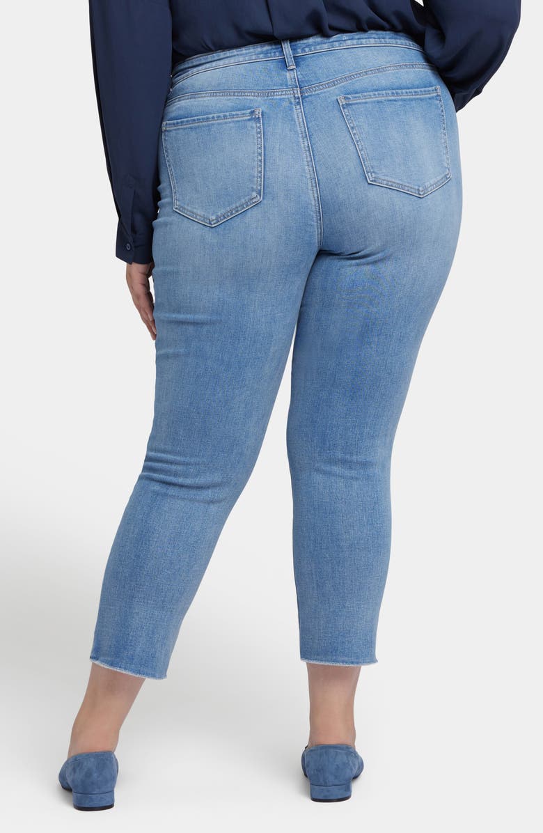 NYDJ Sheri Fray Hem Crop Jeans, Alternate, color, Blue Valley
