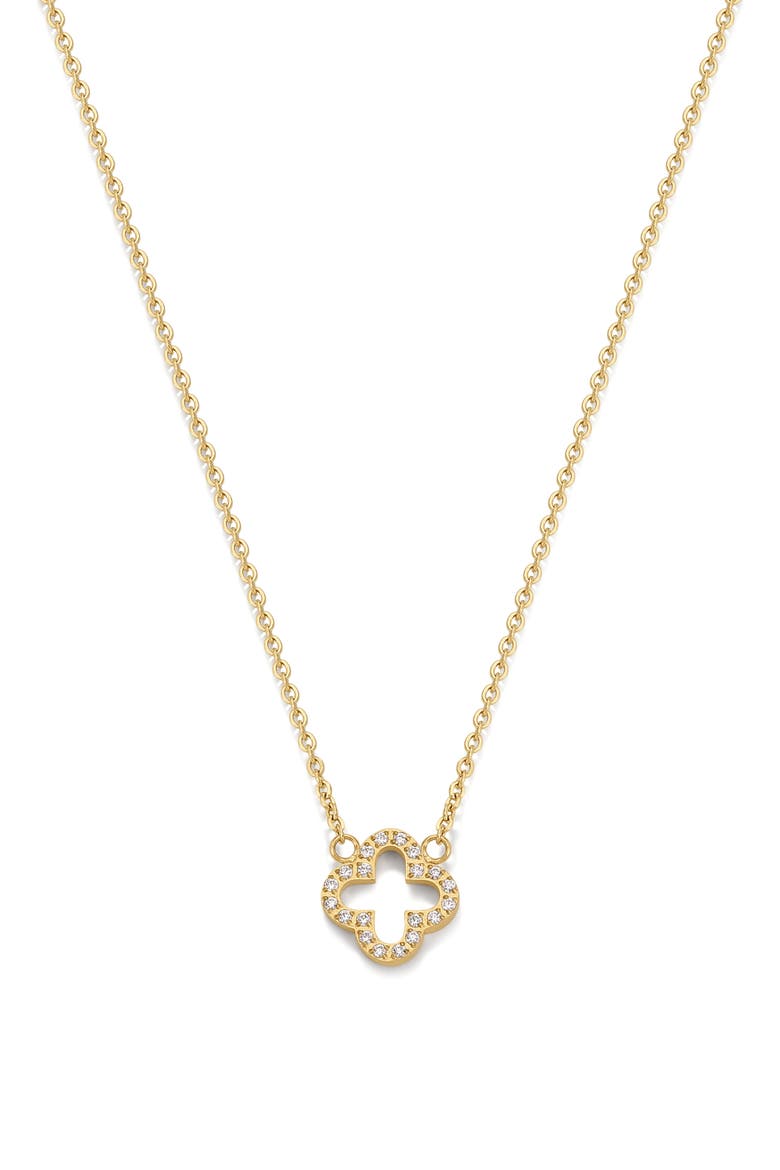 Clover Necklace, Main, color, GOLD