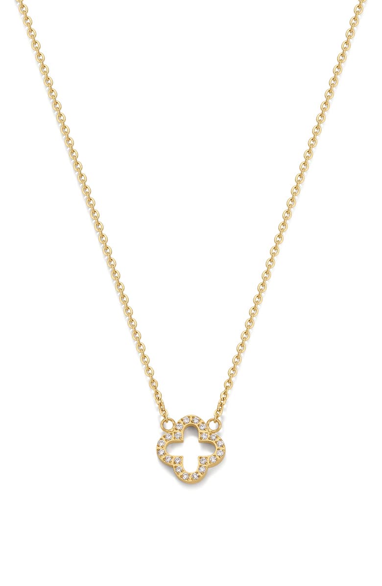 D.LOUISE Clover Necklace, Main, color, Gold