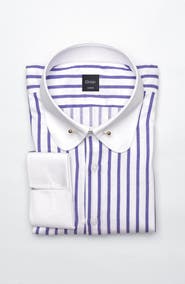 BRISK Wide Stripes Pima Cotton Dress Shirt