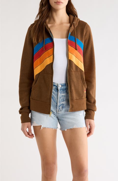 Mountain Stitch Chevron Zip Hoodie