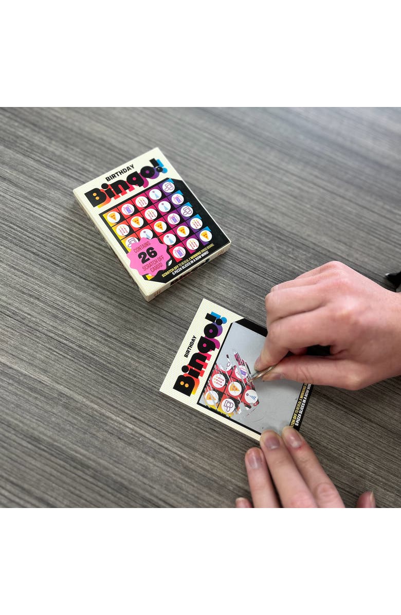 Grand Prix International Birthday Bingo Scratch Card Party Game, Alternate, color, Multicolored