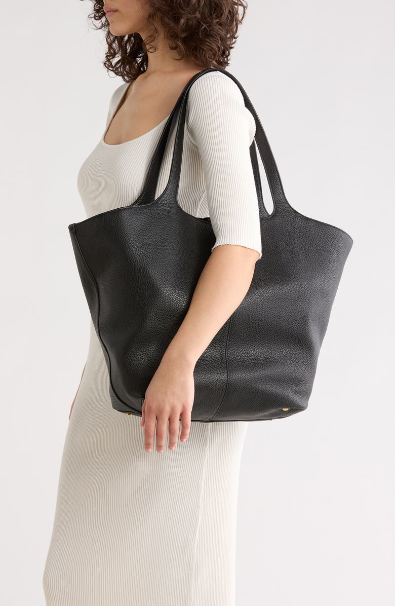 Vince Meadow Tote Bag, Alternate, color, Black