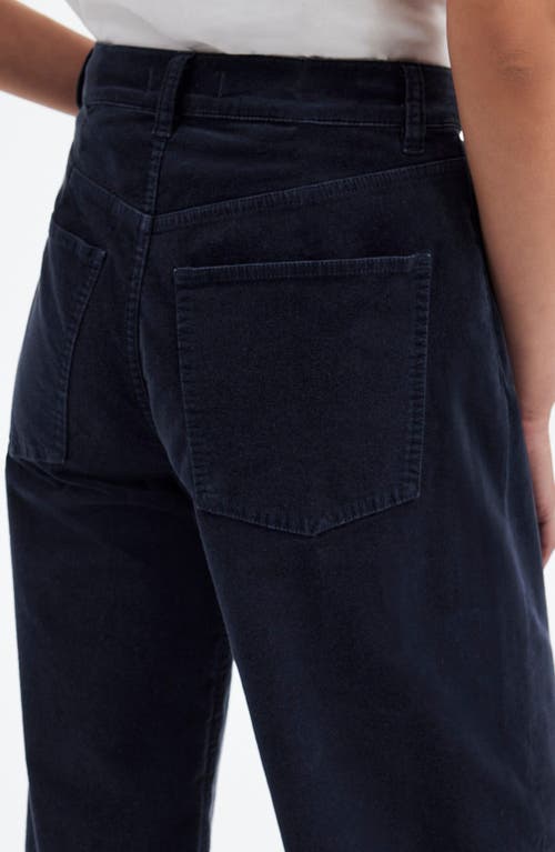 MADEWELL MADEWELL HIGH WAIST SUPERWIDE LEG VELVET PANTS