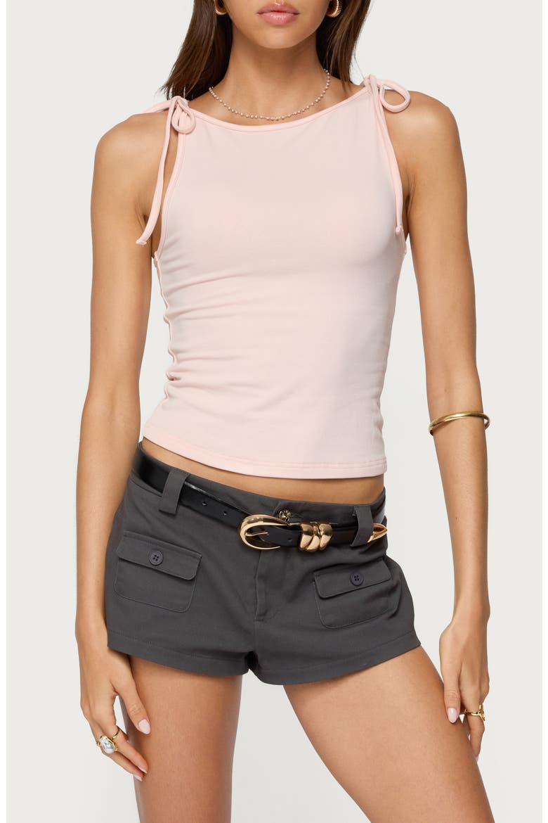 Chrissy Tie Strap Tank, Main, color, LIGHT-PINK