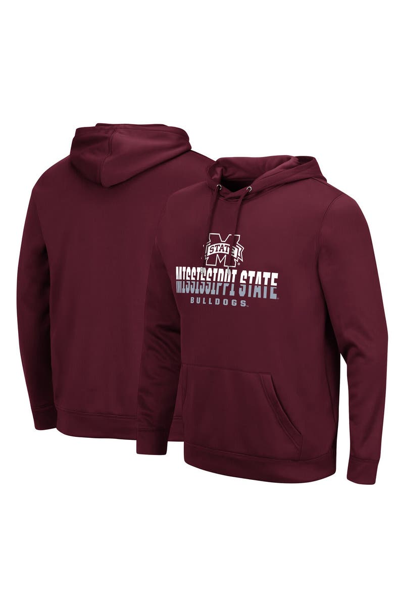 COLOSSEUM Men's Colosseum Maroon Mississippi State Bulldogs Lantern Pullover Hoodie, Main, color, Maroon