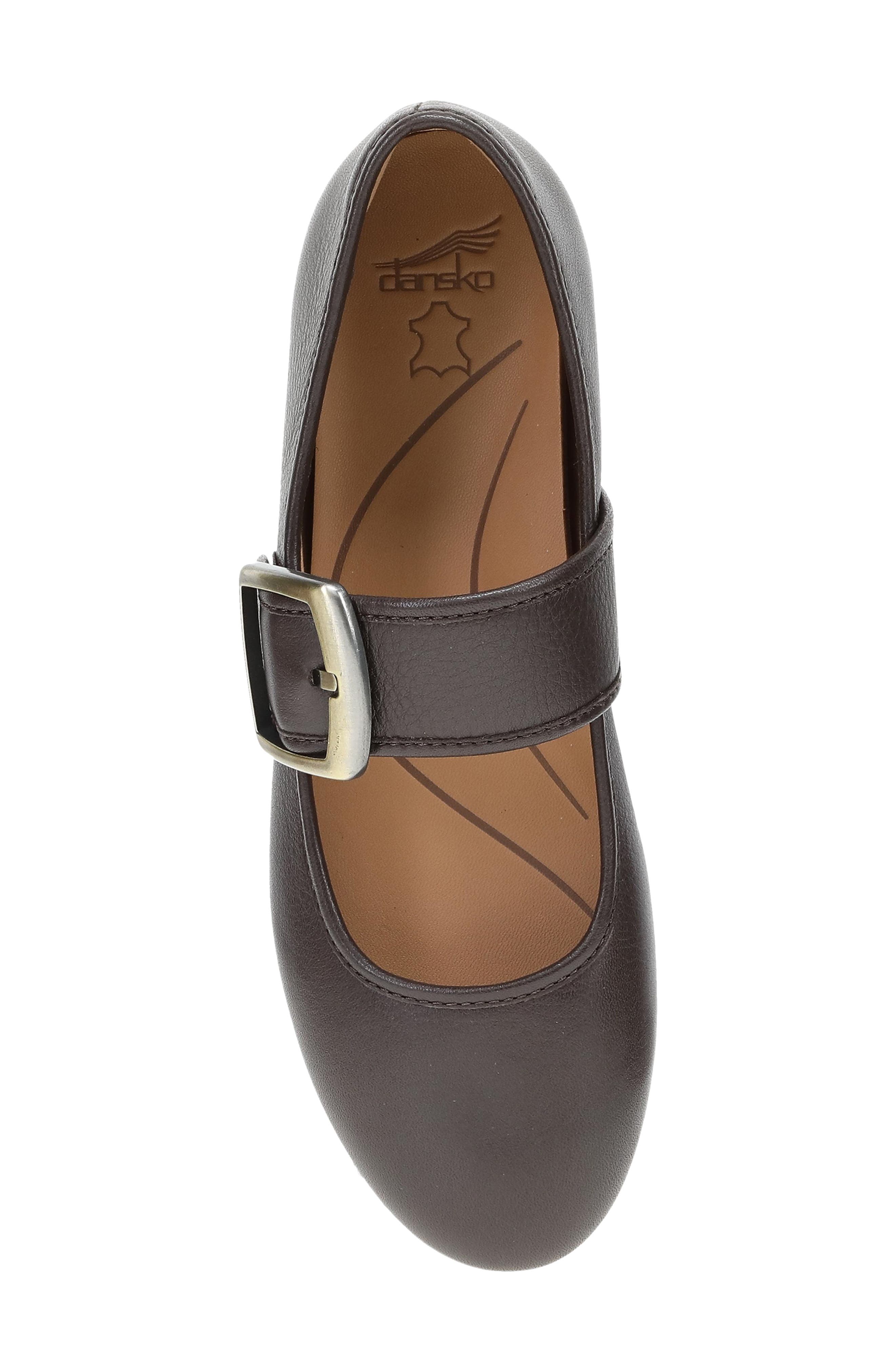 Matilda Mary Jane Flat, Alternate, color, CHOCOLATE