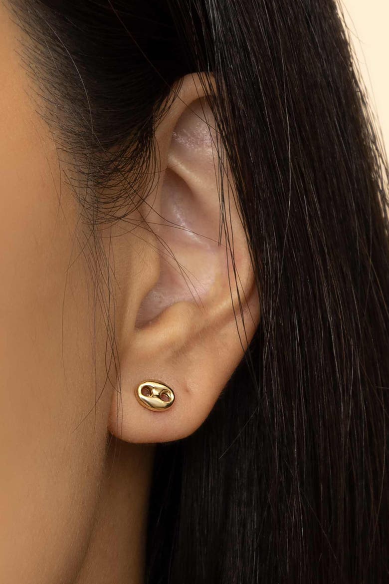 14K Yellow Gold Majestic Mariner Studs, Alternate, color, Yellow Gold