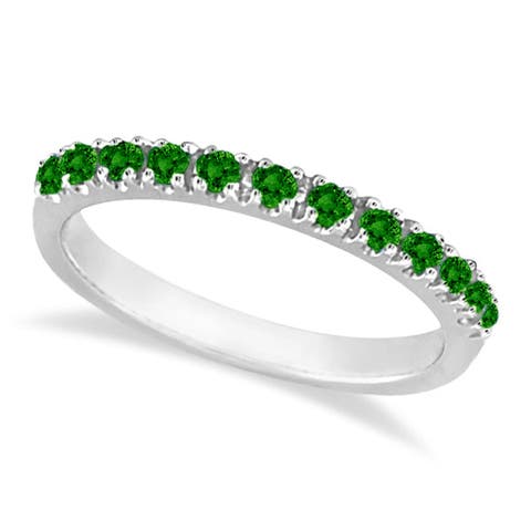 14K Gold Gem-Set Stackable Anniversary Band
