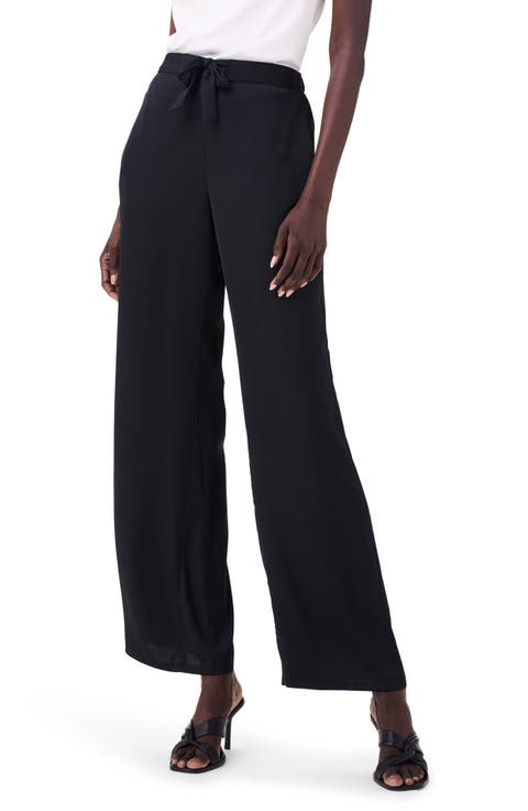 Crepe Wide Leg Pants