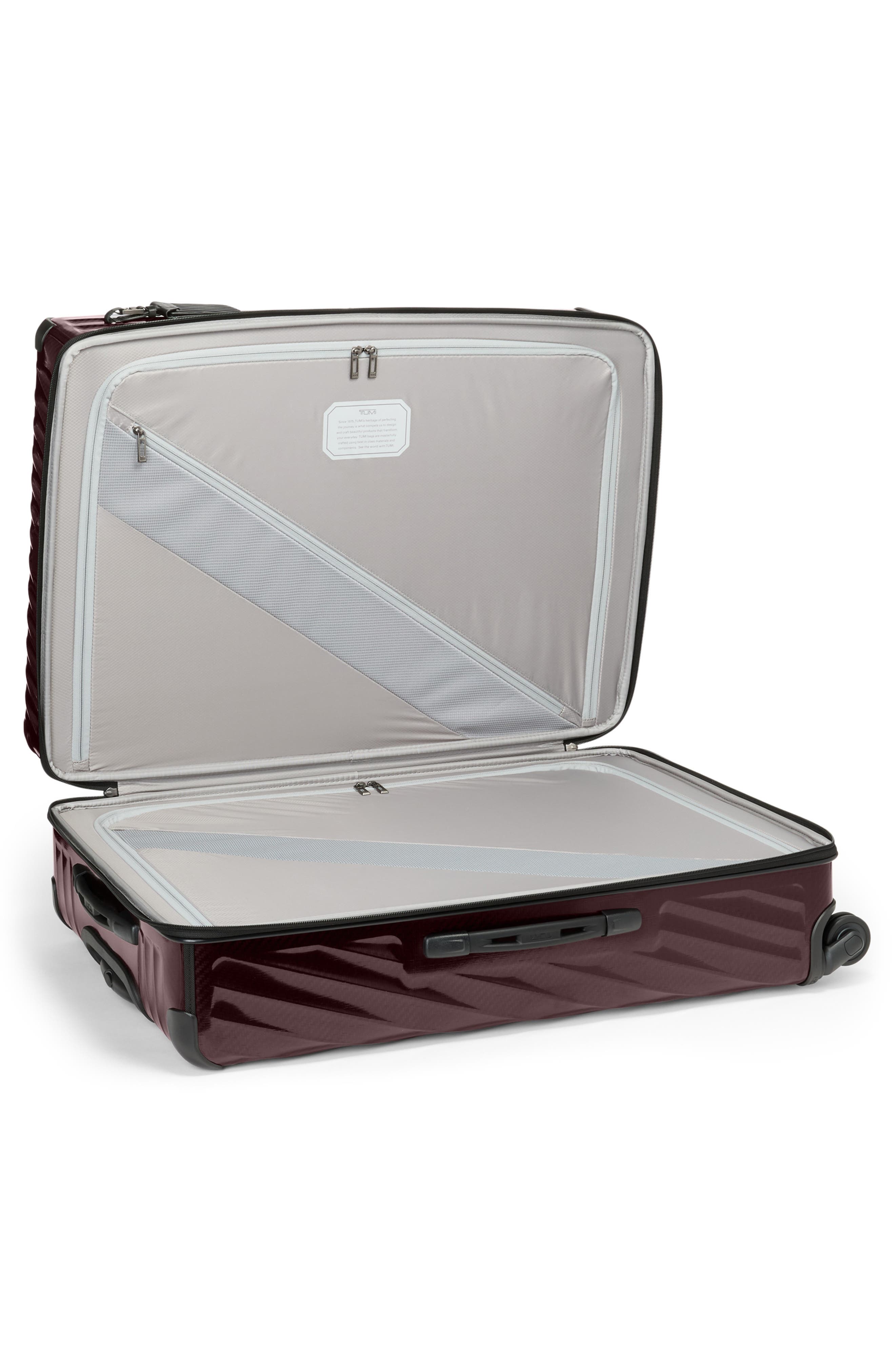 TUMI 30-Inch 19 Degree Extended Trip Expandable 4-Wheel Packing Case, Alternate, color, Wine