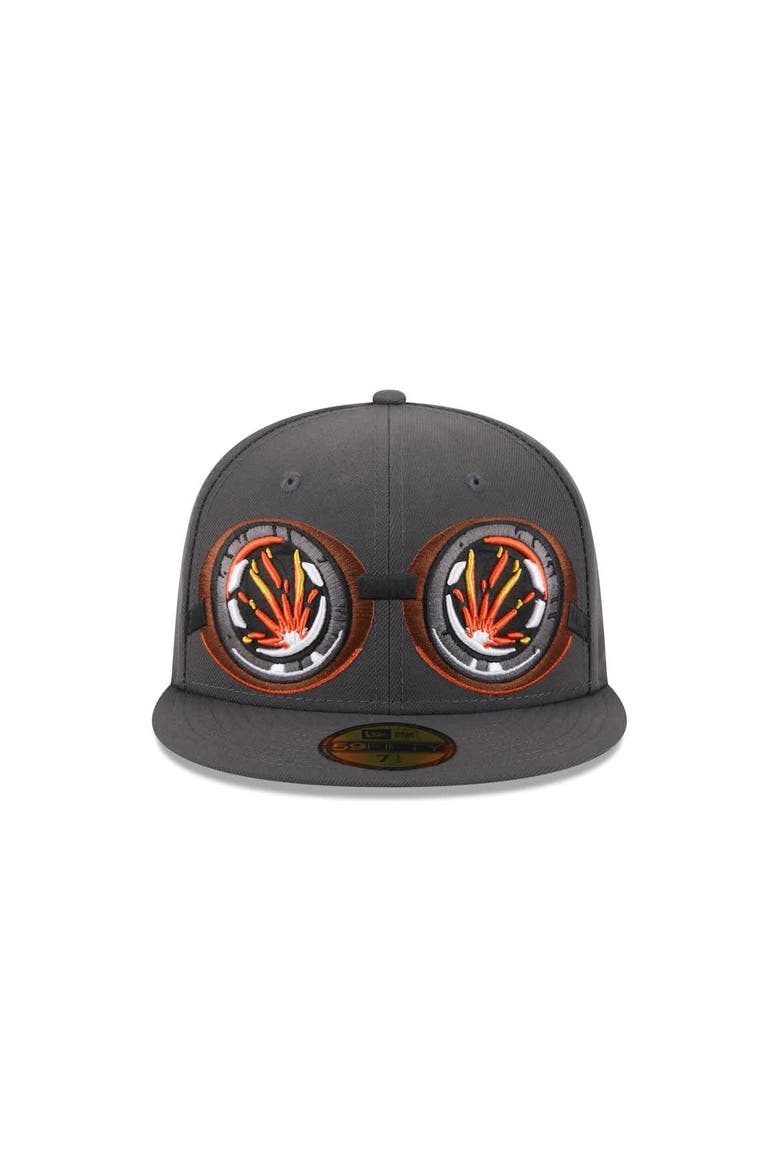 Men's New Era  Gray Lehigh Valley IronPigs Theme Nights 59FIFTY Fitted Hat, Alternate, color, Gray