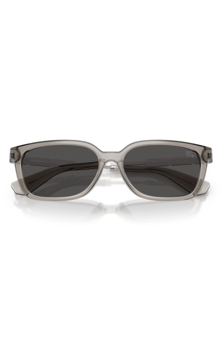 Burberry 54mm Rectangular Sunglasses, Alternate, color, Grey / Dark Grey