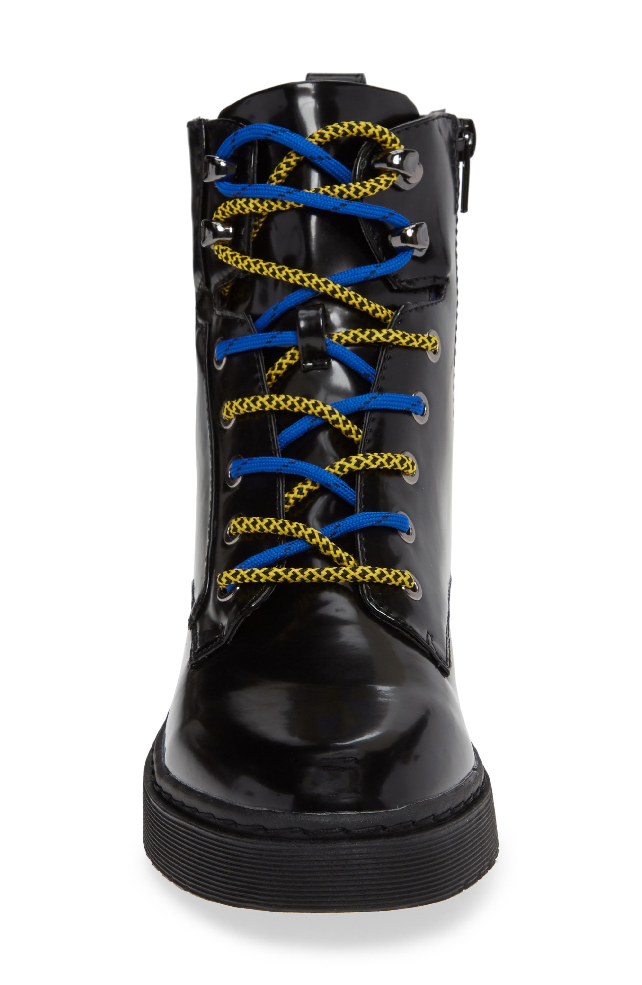 Topshop Krunch Lace-Up Bootie, Alternate, color, 