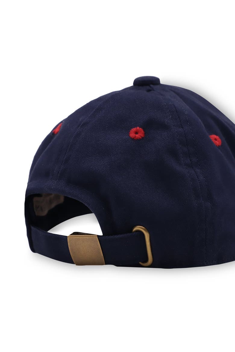 Boys' Authentic Ball Cap With Logo, Kids, Alternate, color, Navy and Red