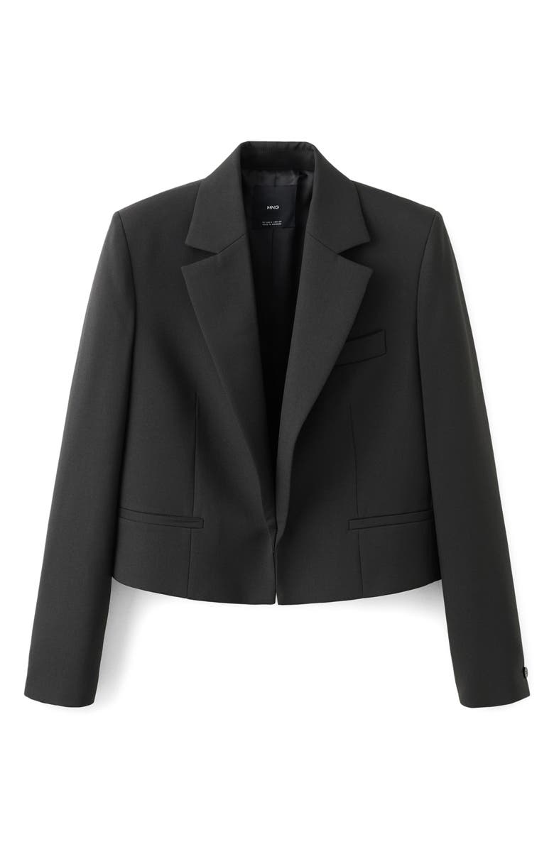 MANGO Crop Suit Blazer, Alternate, color, 