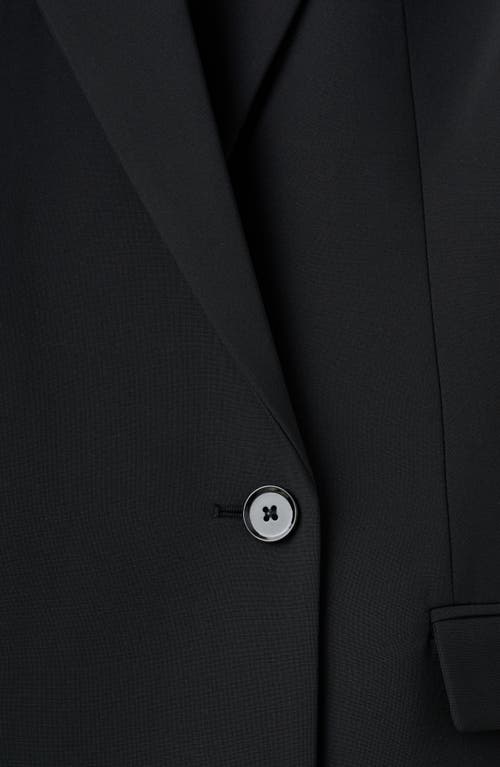 Mango X Kaia Gerber Wool Blend Blazer Dress In Black