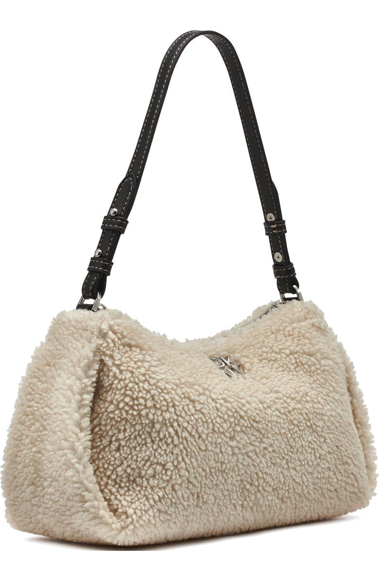 DKNY Remy Shearling Top-Zip Shoulder Bag, Alternate, color,