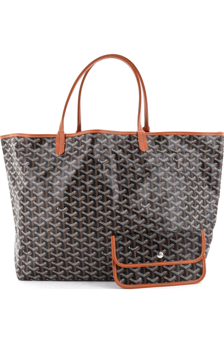 Pre-Owned Goyard Saint Louis Tote Coated Canvas GM, Alternate, color, Brown
