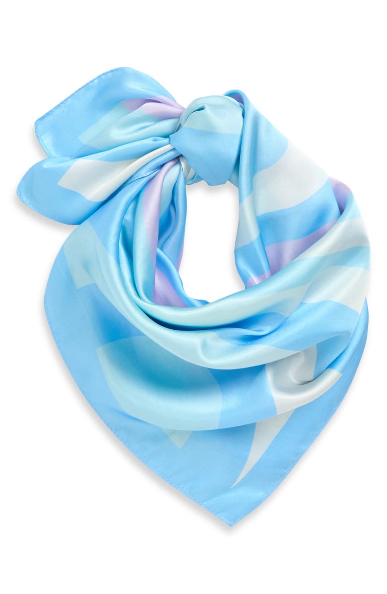 FRASIER STERLING Ocean Breeze Square Scarf, Main, color, Blue