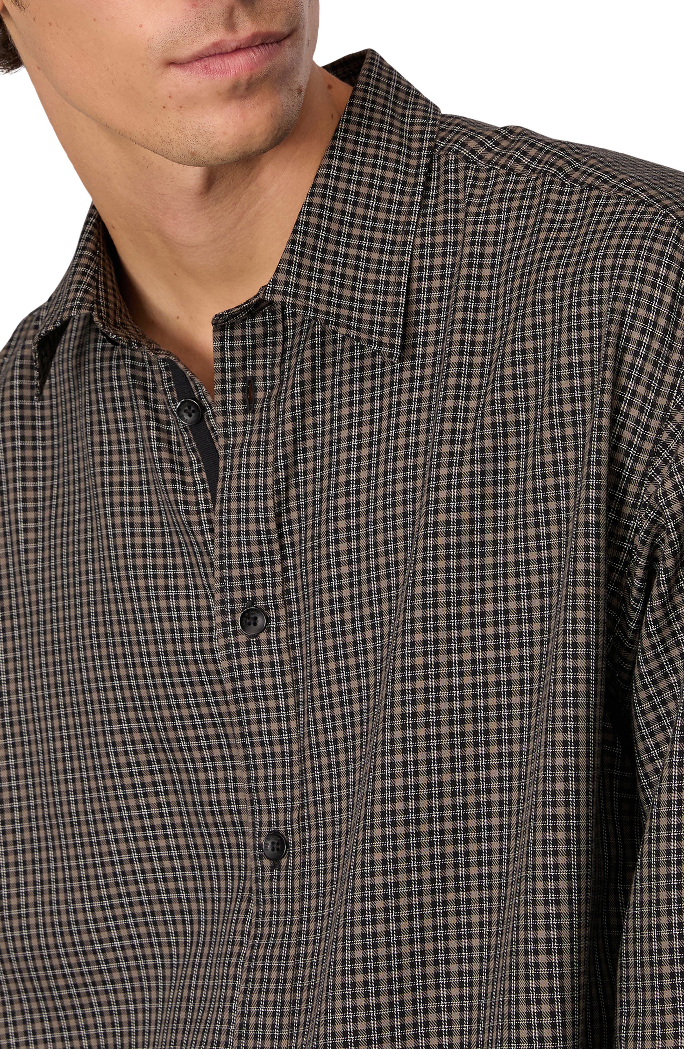 Matthew Cotton Blend Flannel Button-Up Shirt - image 2