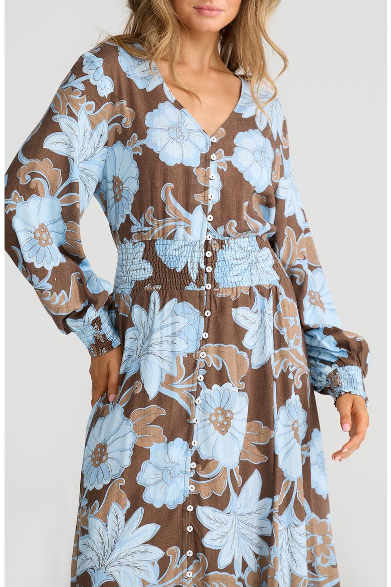 Halcyon Maxi Dress, Alternate, color, CHOCOLATE IBIZA