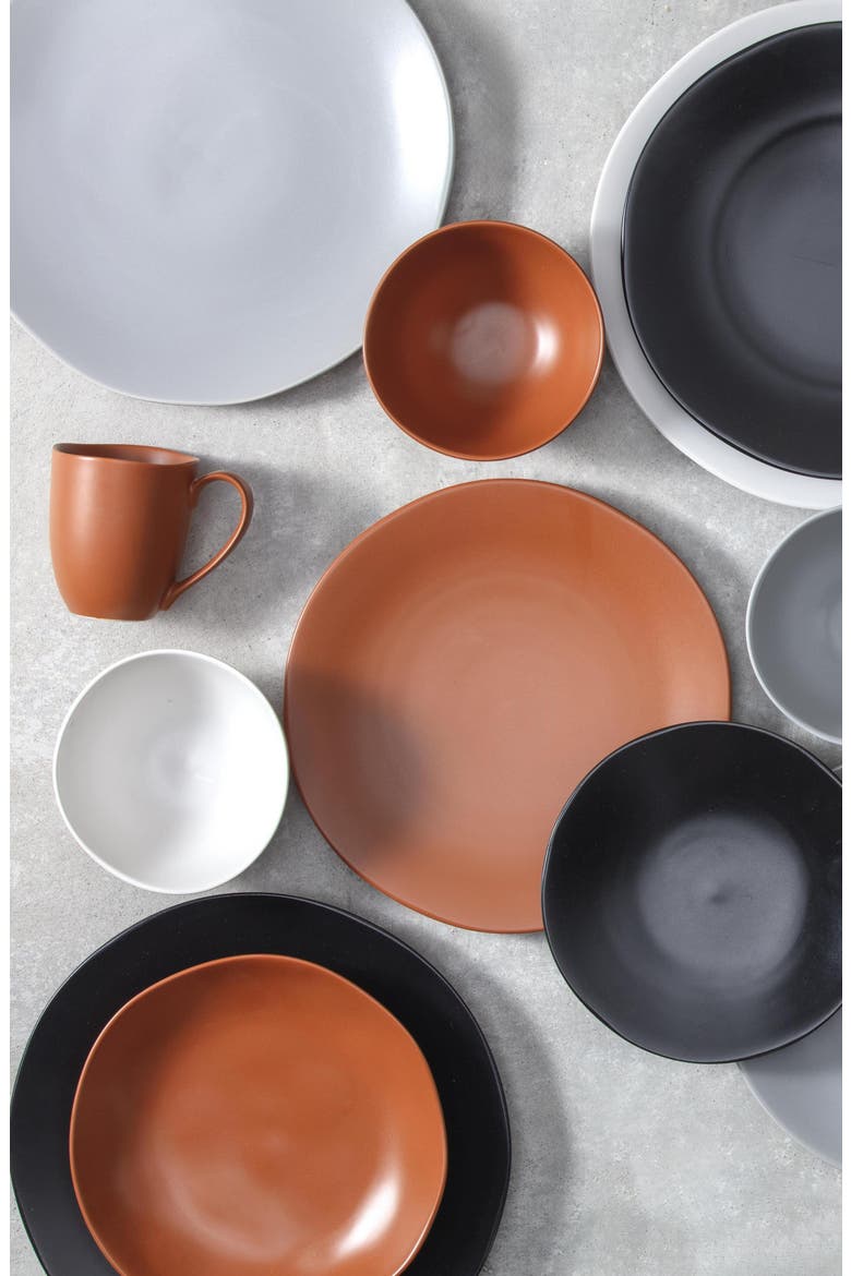 Heirloom Set of 4 Tapered Ceramic Mugs, Alternate, color, TERRACOTTA