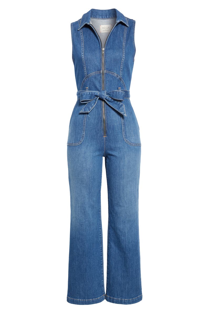Alice + Olivia Jeans Gorgeous Denim Jumpsuit, Alternate, color,