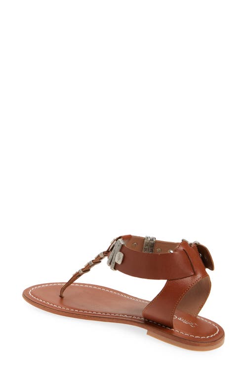 Jeffrey Campbell Leif Sandal In Cognac Combo
