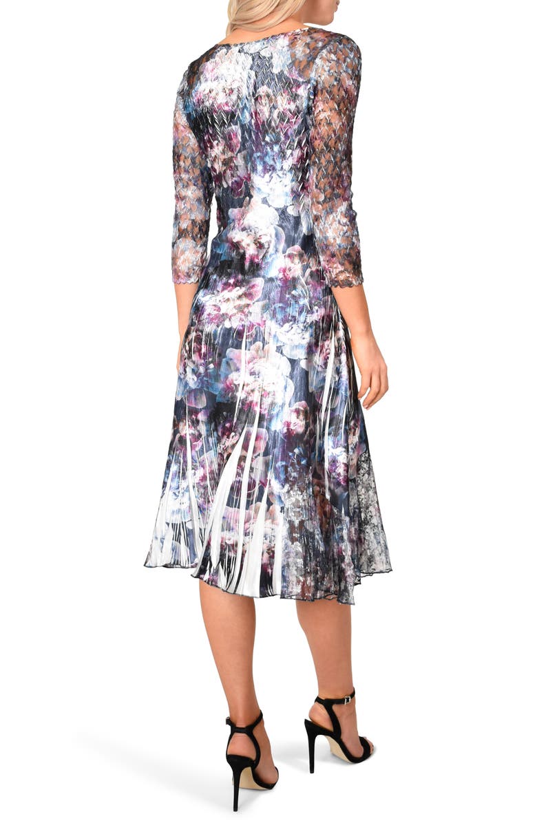 Komarov Charmeuse Chiffon A-Line Dress, Alternate, color, 