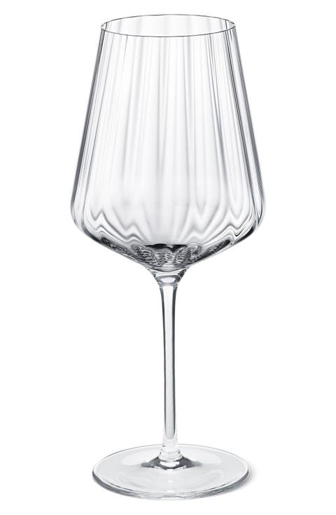 Set of 6 Bern Crystal White Wine Glasses