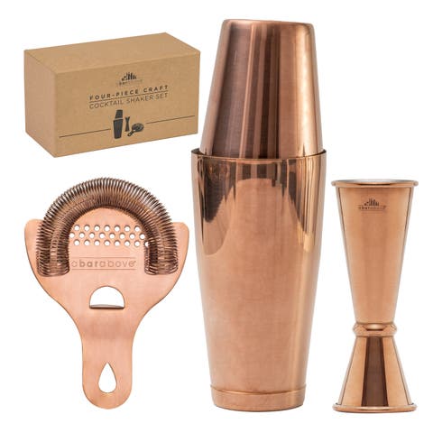 4-Piece Craft Bar Set, Antique Copper