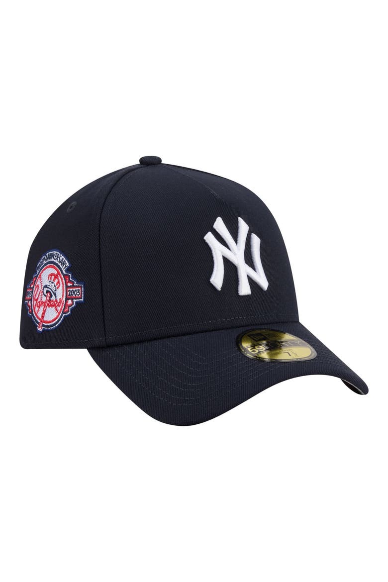 Men's New Era  Navy New York Yankees A-Frame 59FORTY Fitted Hat, Main, color, Navy