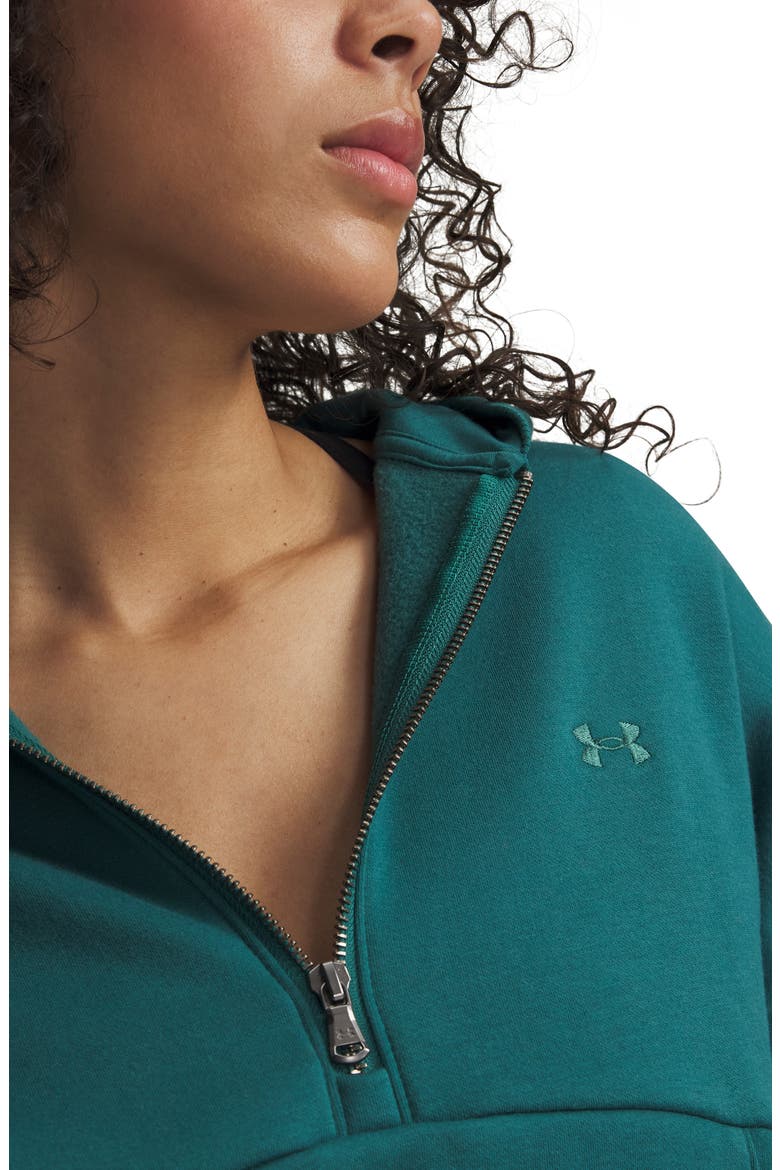 Icon Fleece Half Zip Hoodie, Alternate, color, GRN