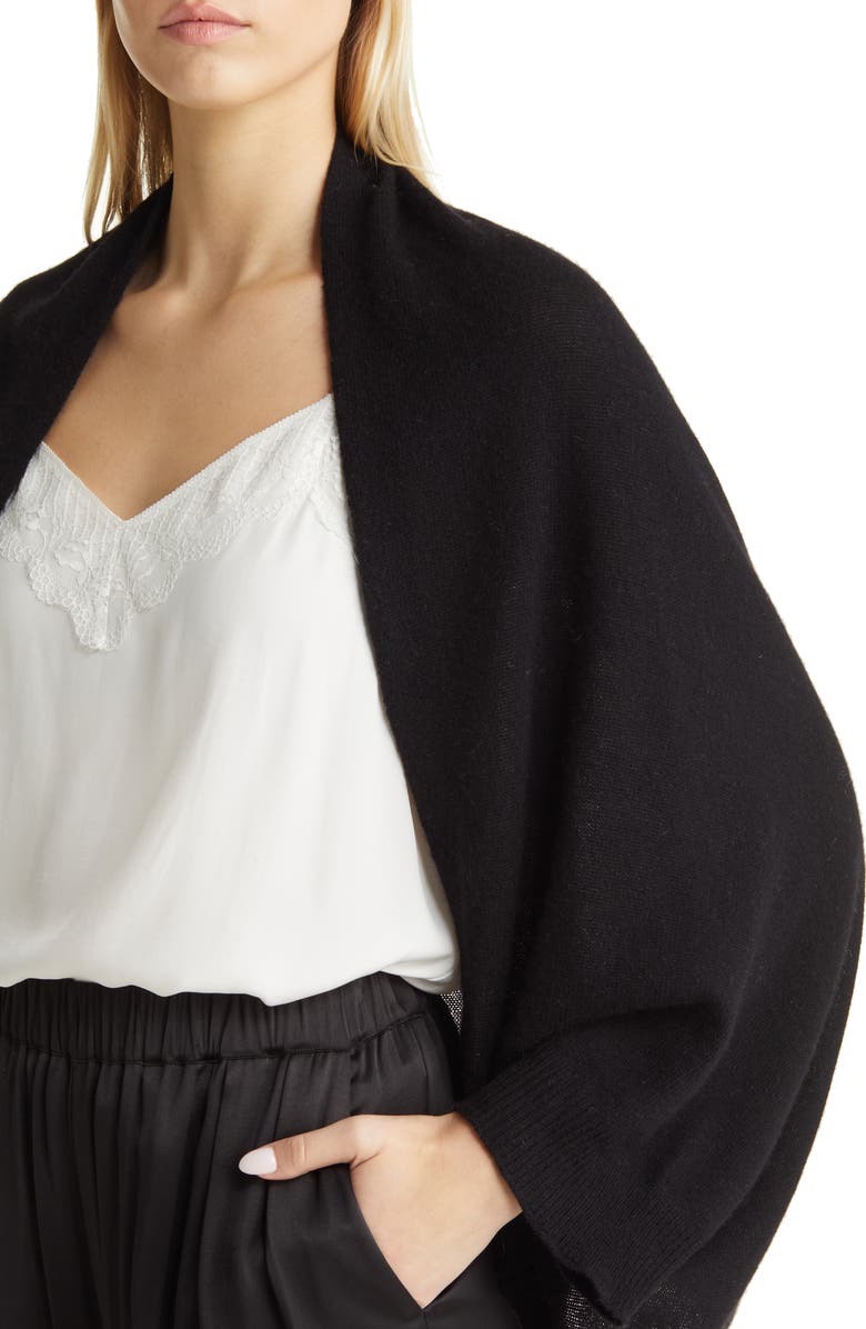 La Fiorentina Wool & Cashmere Cocoon Wrap, Alternate, color,