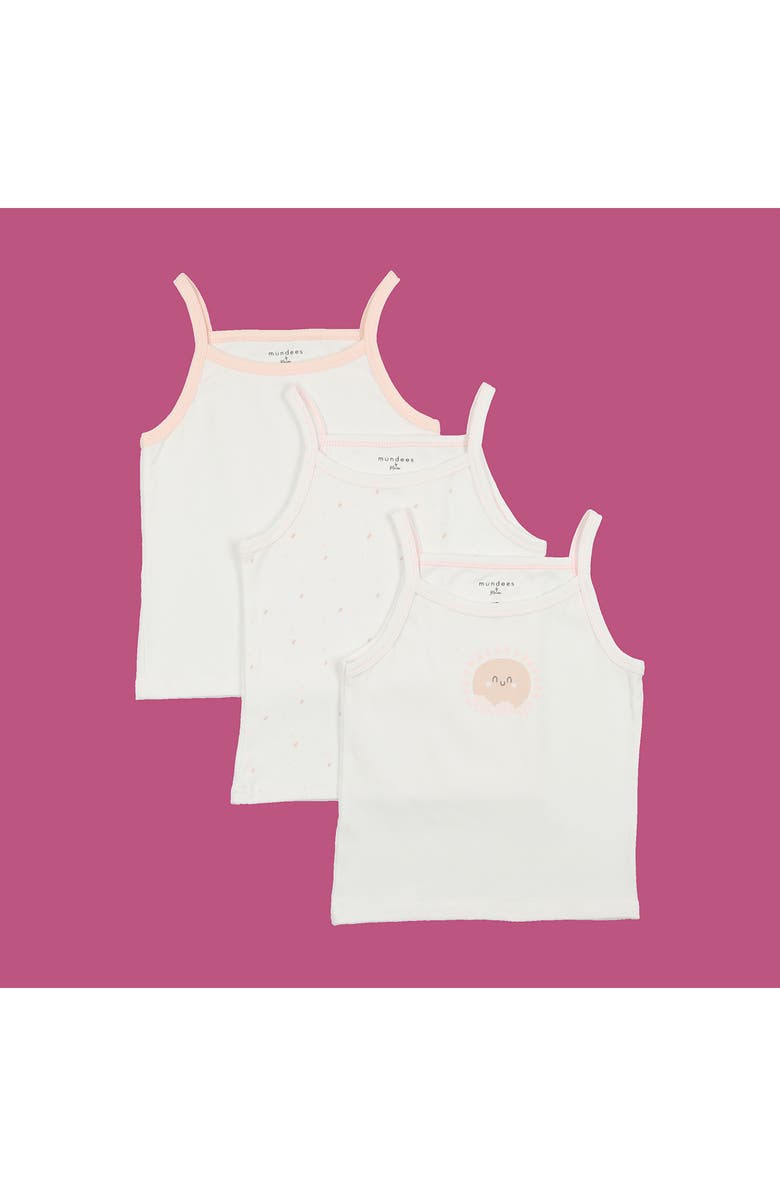 Manière Kids' Assorted 3-Pack Cotton Undershirts, Alternate, color, White