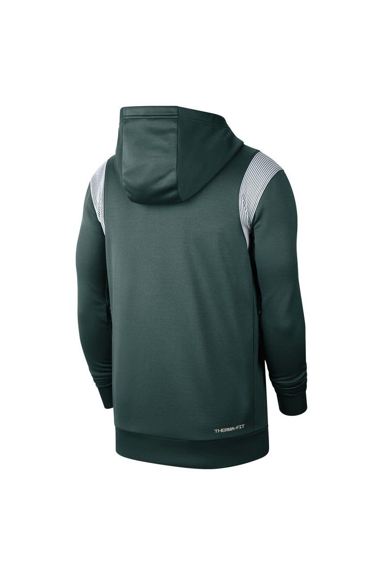Men's Nike Green Michigan State Spartans 2022 Game Day Sideline Performance Pullover Hoodie, Alternate, color, Green
